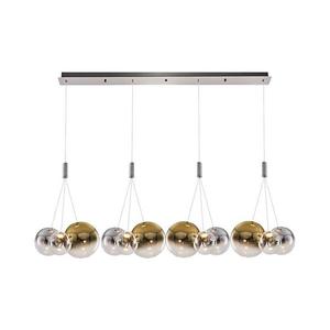 LED Lustr na lanku ENNA 12xG9/5W/230V 3000K kouřová/zlatá 414LRC1474 obraz