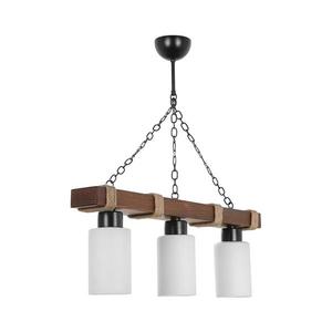 Lustr na řetězu JASMIN 3xE27/40W/230V hnědá/bílá 534LUN3374 obraz