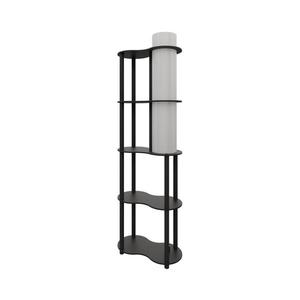 Stojací lampa s poličkami NOTO 1xE27/40W/230V černá 666PTR1105 obraz