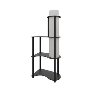 Stojací lampa s poličkami NOTO 1xE27/40W/230V černá 666PTR1111 obraz