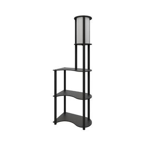 Stojací lampa s poličkami NOTO 1xE27/40W/230V černá 666PTR1120 obraz