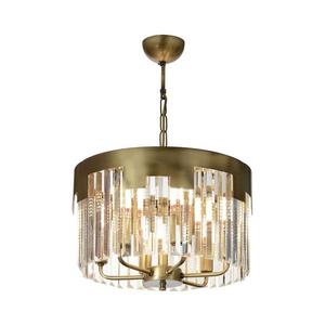 Lustr na řetězu CRYSTALLINE 6xE27/40W/230V bronzová 683AVN1430 obraz