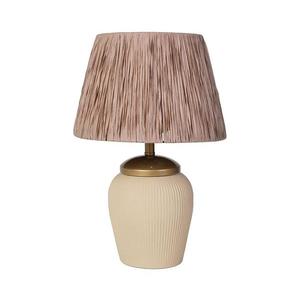 Stolní lampa RAMZES 1xE27/40W/230V krémová/hnědá 687HMY2157 obraz