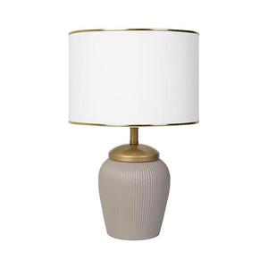Stolní lampa RAMZES 1xE27/40W/230V bílá/béžová 687HMY2160 obraz