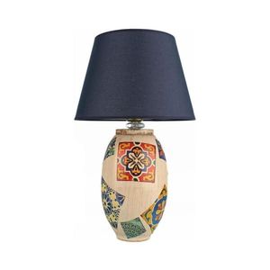 Stolní lampa RAMZES 1xE27/40W/230V modrá/béžová 687HMY2371 obraz