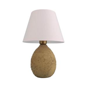 Stolní lampa RAMZES 1xE27/40W/230V bílá/hnědá 687HMY2395 obraz