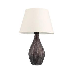 Stolní lampa RAMZES 1xE27/40W/230V bílá/hnědá 687HMY2406 obraz