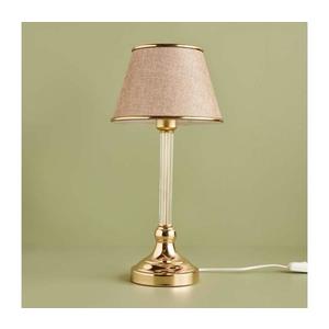 Stolní lampa AYD 1xE27/40W/230V béžová/zlatá 780SGN2117 obraz