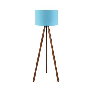 Stojací lampa AYD 1xE27/40W/230V modrá/hnědá 780SGN2453 obraz