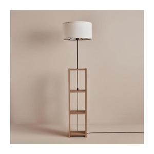 Stojací lampa AYD 1xE27/40W/230V hnědá/bílá 780SGN3516 obraz