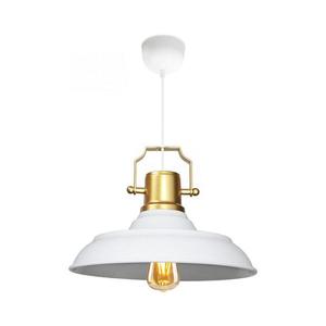 Lustr na lanku AYD 1xE27/40W/230V bílá/zlatá 780SGN4608 obraz