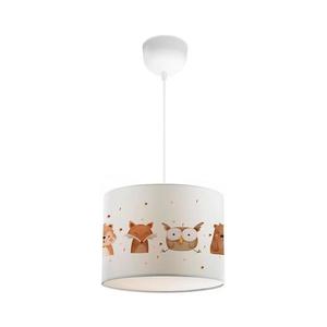 Dětský lustr CANDY 1xE27/40W/230V bílá/hnědá 780SGN4657 obraz