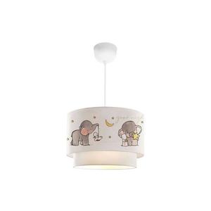 Dětský lustr CANDY 1xE27/40W/230V bílá/šedá 780SGN4661 obraz