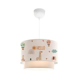 Dětský lustr CANDY 1xE27/40W/230V bílá/pestrobarevná 780SGN4665 obraz