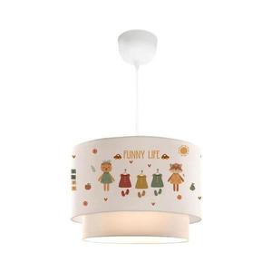 Dětský lustr CANDY 1xE27/40W/230V bílá/pestrobarevná 780SGN4666 obraz