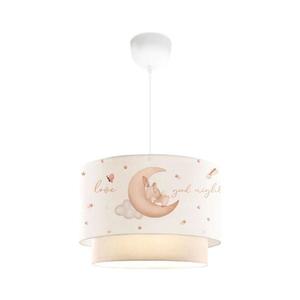 Dětský lustr CANDY 1xE27/40W/230V bílá/béžová 780SGN4716 obraz