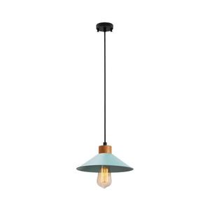 Lustr na lanku MANAVGAT 1xE27/40W/230V modrá/hnědá 795LMG1105 obraz