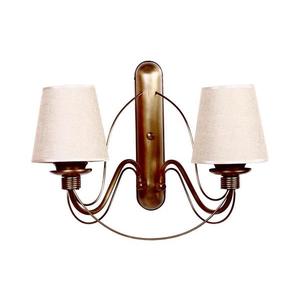 Nástěnná lampa CLASSIC 2xE27/40W/230V bronzová/béžová 846STL2722 obraz