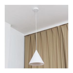 Lustr na lanku ETNA II 1xE27/15W/230V pr. 25 cm bílá W-KM 1930L/1 WT-B obraz