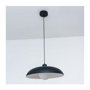 Lustr na lanku ECLIPSE 1xE27/15W/230V černá/bílá W-KM 1810+8020/1 BK+WT obraz