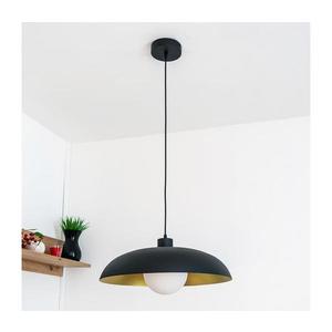 Lustr na lanku ECLIPSE 1xE27/15W/230V černá/zlatá W-KM 1810+8020/1 BK+GO obraz