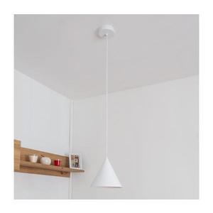 Lustr na lanku ETNA II 1xE27/15W/230V pr. 18, 5 cm bílá W-KM 1930/1 WT-B obraz
