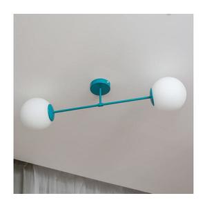 Přisazený lustr MOON 2xE27/15W/230V tyrkysová W-2022+8020/2 TRQ obraz