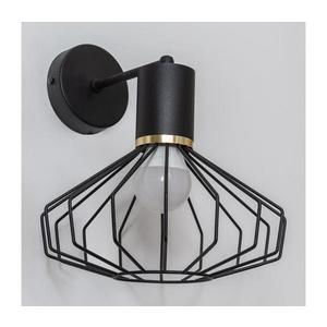 Nástěnná lampa SOLANO 1xE27/15W/230V černá/zlatá KK-1335/1 BK+GO+MAT obraz