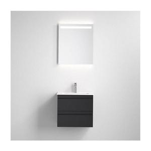 BATH DELUXE Koupelnová skříňka s umyvadlem VIGO + LED zrcadlo LED/10W/230V IP44 černá 09-056-20-02-00 obraz