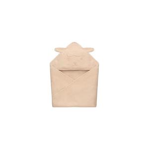 Lionelo - Dětská osuška s kapucí MUSLIN HOODED TOWEL Beige Cappuccino 5903771709330 obraz