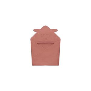 Lionelo - Dětská osuška s kapucí MUSLIN HOODED TOWEL Red Coral 5903771709361 obraz