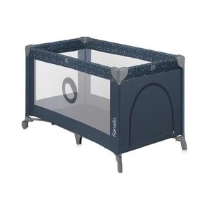 Lionelo - Cestovní postýlka STEFI Blue Grey 5903771720793 obraz
