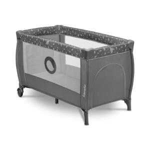 Lionelo - Cestovní postýlka STEFI PLUS Grey White 5903771704205 obraz