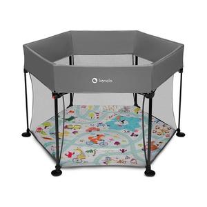 Lionelo - Hrací ohrádka ROEL Grey Multicolor 5903771704366 obraz