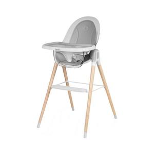 Lionelo - Dětská jídelní židle MAYA White buk 5902581659453 obraz