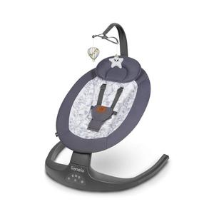 Lionelo - Dětské houpátko s melodií RALF 4xAA Grey White + dálkové ovládání 5903771704625 obraz