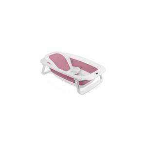 Lionelo - Dětská skládací vanička s teploměrem BABY BUBBLE 2x LR44 Pink Magnolia 5903771721875 obraz