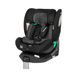 Lionelo - Autosedačka se základnou otočná BRAAM i-Size 40-150 cm Black Carbon 5903771704922 obraz