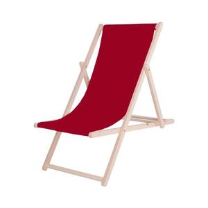 Zahradní lehátko burgundy/buk PSWBU obraz