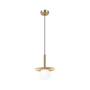 Lustr na lanku CHITA 1xG9/5W/230V zlatá LM-1.277/MIEDŹ obraz