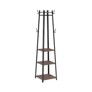 Stojanový věšák LINEA černá/hnědá LCR80X obraz