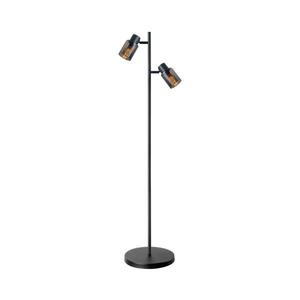 Stojací lampa REBECCA 2xE14/8W/230V černá/kouřová 331557 obraz
