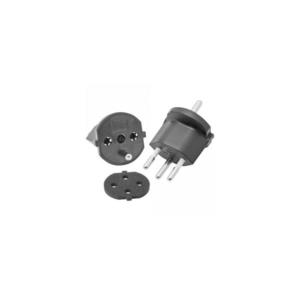 Fixní adaptér pro Švýcarsko SCHUKO/J 230V IP44 černá 7610896960093 obraz