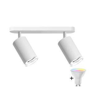 LED RGBW Stmívatelné koupelnové bodové svítidlo TURYN 2xGU10/6, 5W/230V IP44 bílá SA1909+AI1829 obraz
