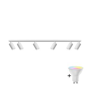 LED RGBW Stmívatelné koupelnové bodové svítidlo TURYN 6xGU10/6, 5W/230V IP44 bílá SA1945+3xAI1829 obraz