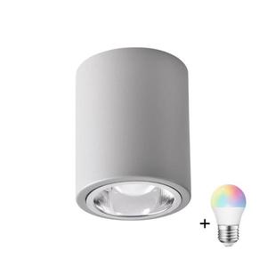 LED RGBW Stmívatelné bodové svítidlo JUPITER 1xE27/6, 5W/230V pr. 9, 8 cm šedá SA1041+AI0818 obraz