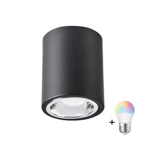 LED RGBW Stmívatelné bodové svítidlo JUPITER 1xE27/6, 5W/230V pr. 9, 8 cm černá SA1042+AI0818 obraz