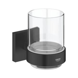 GROHE 410972430 - Sklenička s držákem START CUBE černá 410972430 obraz