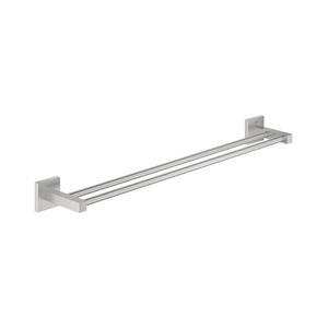 GROHE 41104DC0 - Dvojitý držák na ručníky QUICKFIX START CUBE 654 mm nerez 41104DC0 obraz
