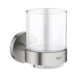 GROHE 41194DC0 - Sklenička s držákem START nerez 41194DC0 obraz